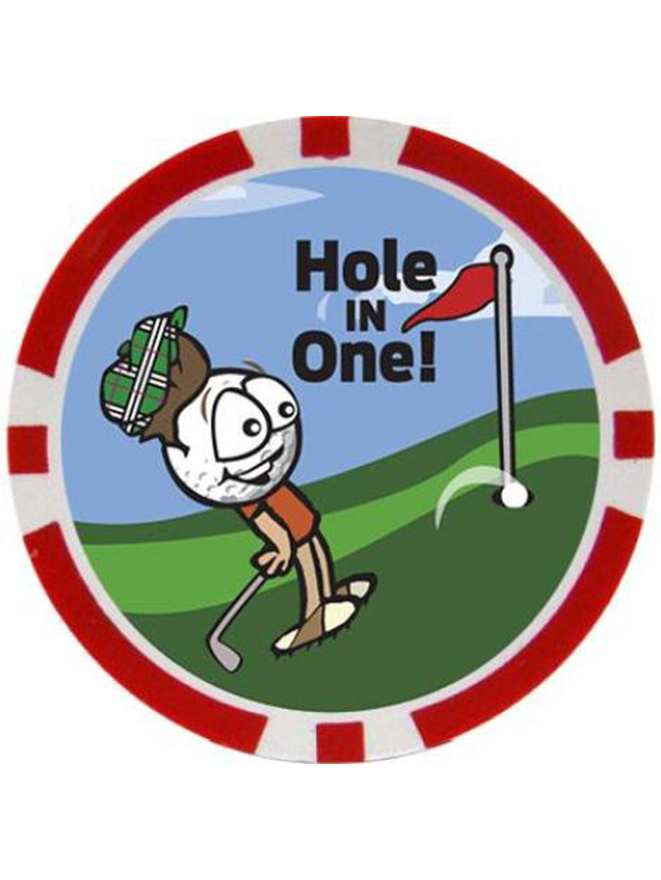 Hole in One Golf Poker Game Chip