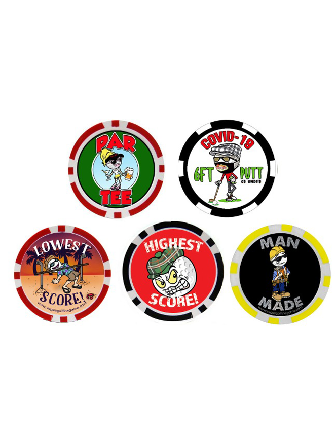 BONUS PACK 2 - Vegas Golf Game Poker Chips