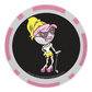 Lady Golf Poker Chip