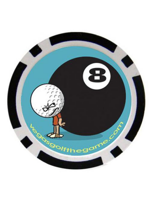 Eight Ball Golf Poker Game Chip