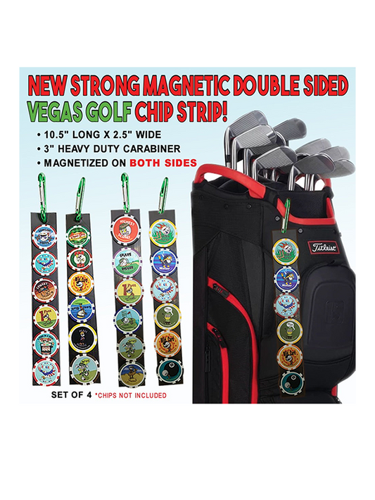 New Double Sided Magnet Clip Strips 4-PACK
