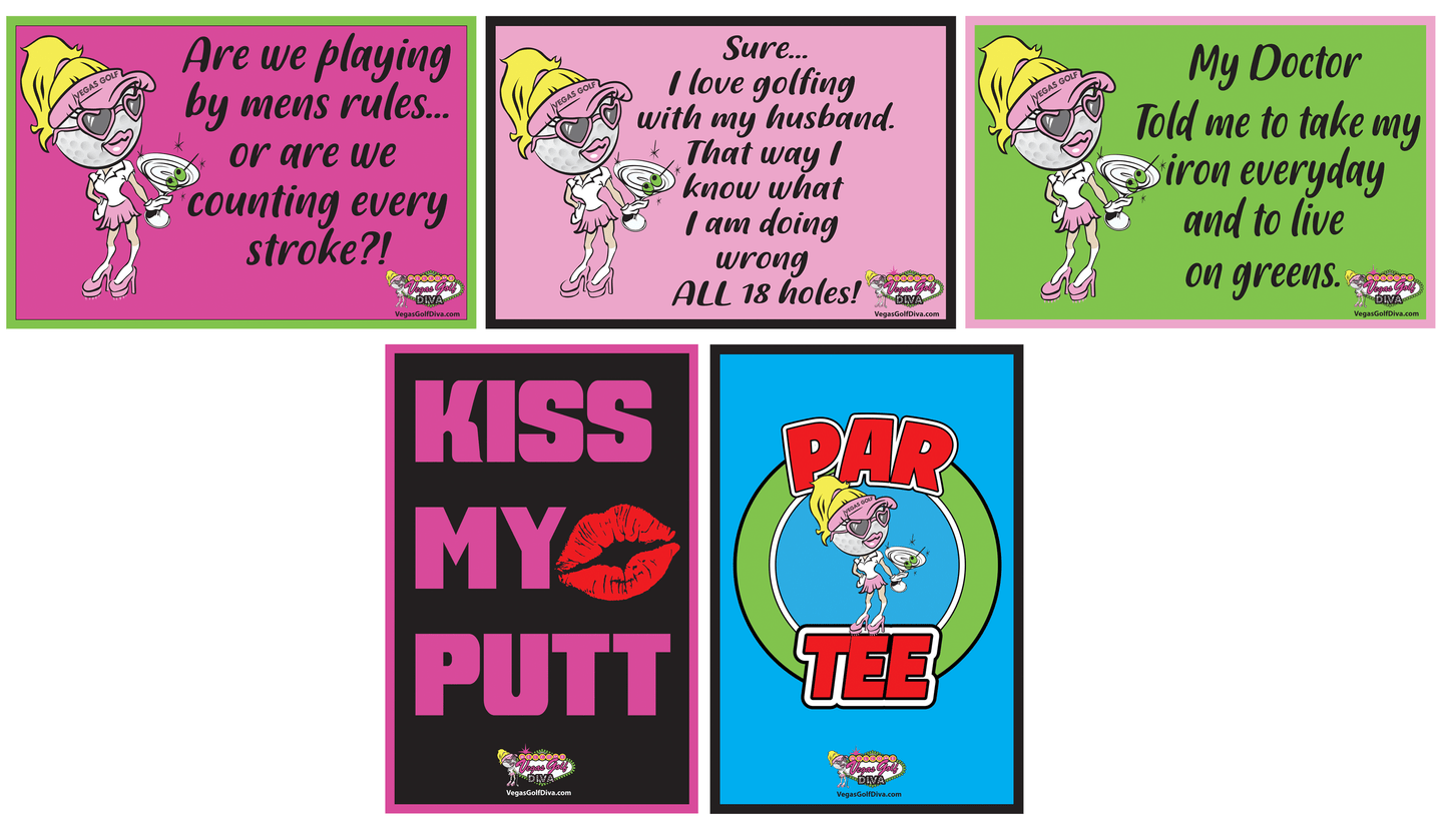 Ladies Golf Sign 8.5"x12"