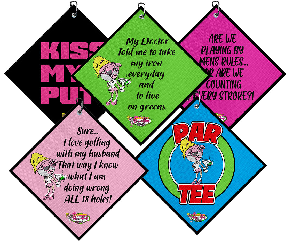 fun golf towels for ladies