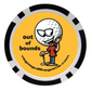 Out of Bounds On The Course Golf Poker Chip