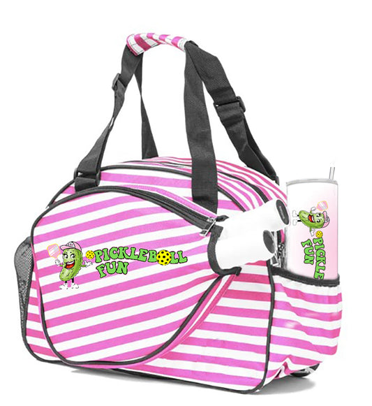 NEW! Ladies Pink/White Pickleball Duffel Bag